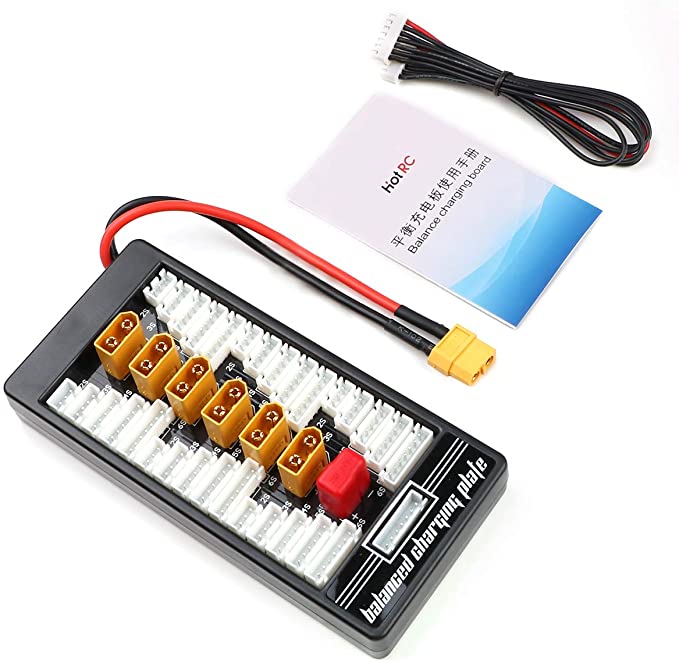 Hobby-Ace XT60 LiPo Battery Balance Charging Board Plate 2-6S Parallel Connect Plate (New XT60 Adapter)