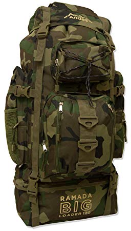 Andes Ramada 120L Extra Large Hiking Camping Backpack/Rucksack Luggage Bag