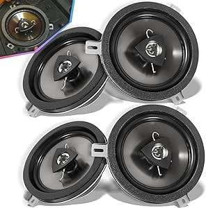 4 Pack for Mopar Kicker Speaker Upgrade 2007-2018 Jeep Wrangler JK JKU, 77KICK10