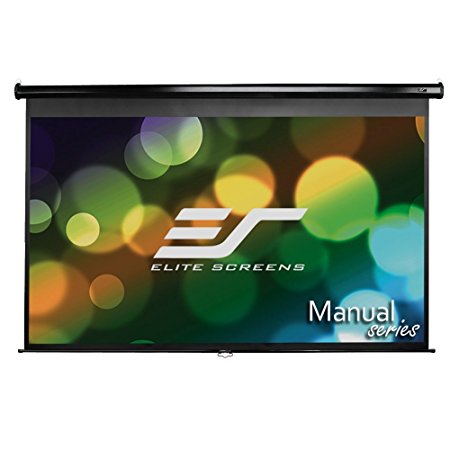 Elite Screens Manual, 139-inch 16:10, Pull Down Projection Manual Projector Screen with Auto Lock, M139UWX