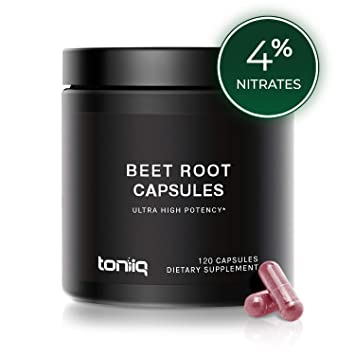 Ultra High Strength Beet Root Capsules - 4% Nitrates - 1400mg - The Strongest The Strongest Nitric Oxide Booster Available Available - 120 Caps