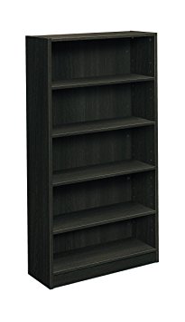 HON BL Series Bookcase, 5 Shelves, 32" W x 13-13/16 D x 65" H, Espresso Finish