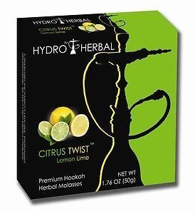 Hydro Herbal 50g Lemon Lime Hookah Shisha Tobacco Free Molasses