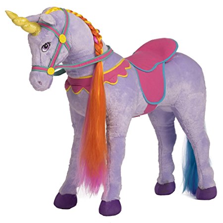 Rockin' Rider Sprinkles Stable Unicorn Plush, Purple