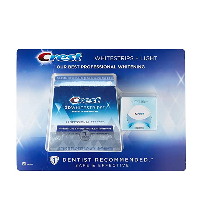 Crest 3D Whitestrips   Blue Light, 20 Treatments, 40 Strips