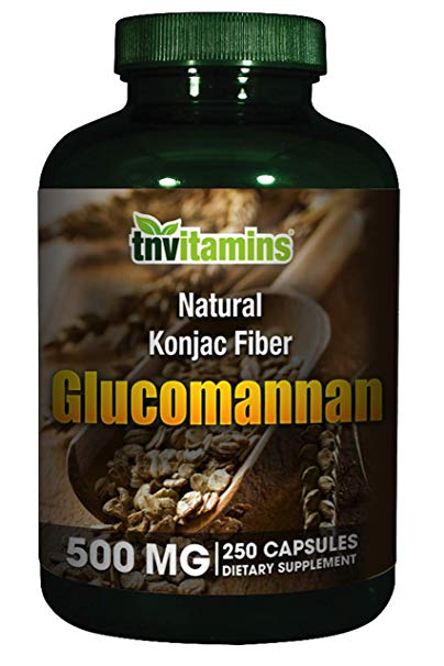 Glucomannan Konjak Fiber by TNVitamins 250 Capsules