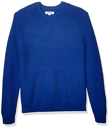 Amazon Brand - Goodthreads Men's Soft Cotton Rib Stitch Crewneck Sweater