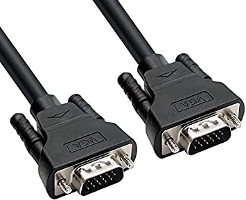 DTech 1.5m VGA to VGA Cable for Computer Monitor Projector 1080p High Resolution (Black, 5 Feet)