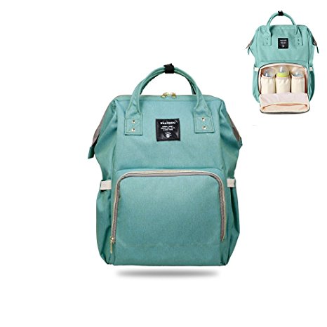 Homespon Baby Diaper Bag Multi-Function Mom bag Waterproof Travel Backpack Nappy Bags for Baby (green)
