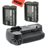 Battery Grip Kit for Nikon D7100 Digital SLR Camera Includes Qty 2 Replacement EN-EL15 Batteries  Vertical Battery Grip  More