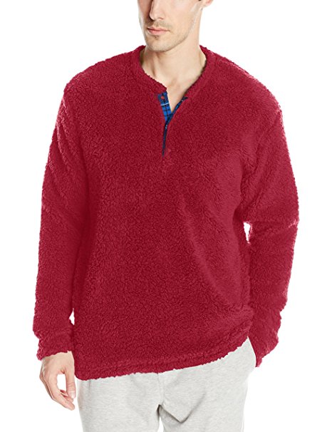 Original Penguin Men's Standard Henly Fleece Lounge Top