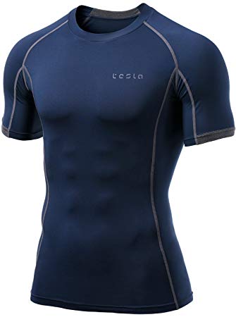 Tesla Mens Cool Dry Compression Baselayer Short Sleeve T Shirts MUB13/MUB23