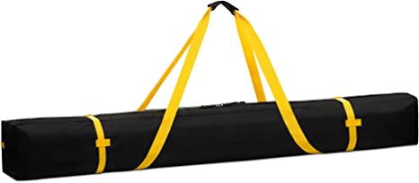 Navaris Ski Bag for Men and Women - Ski Bag for 1 Pair of Skis and Poles with Zipper, 2 Straps with Buckles and Carrying Handle - 2 Sizes