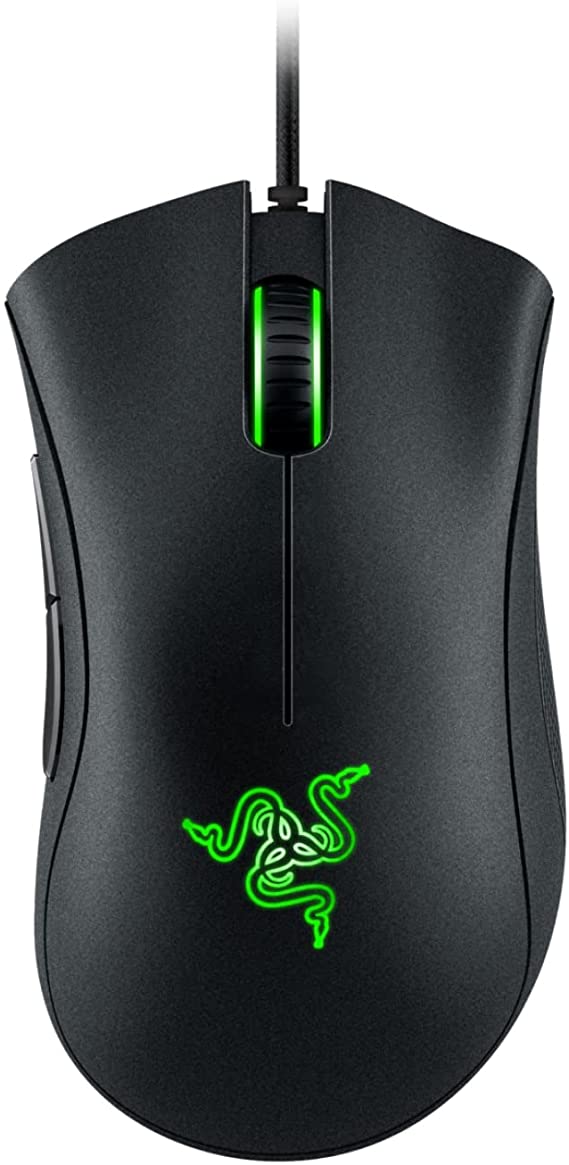 Razer DeathAdder Essential Gaming Mouse, Optical Sensor, 6400 DPI, 5 programmable Buttons, Mechanical switches, Rubber Side Grips, Classic Black