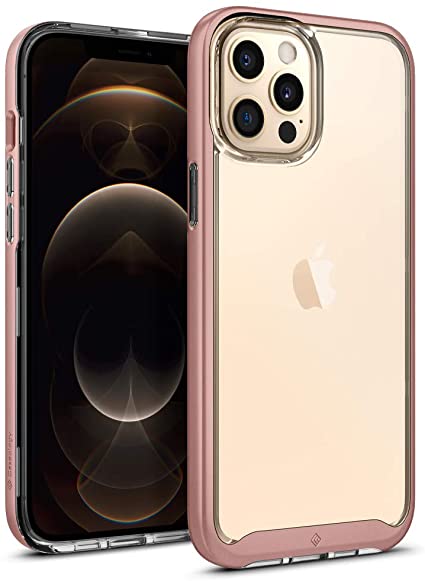 Caseology Skyfall Compatible with iPhone 12 Pro Max Case (2020) - Rose Gold