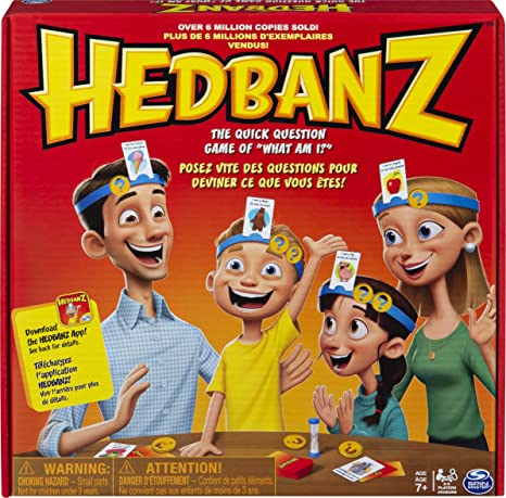 Spin Master Games Hedbanz, Quick Question Family Guessing Game for Kids and Adults (Edition May Vary)
