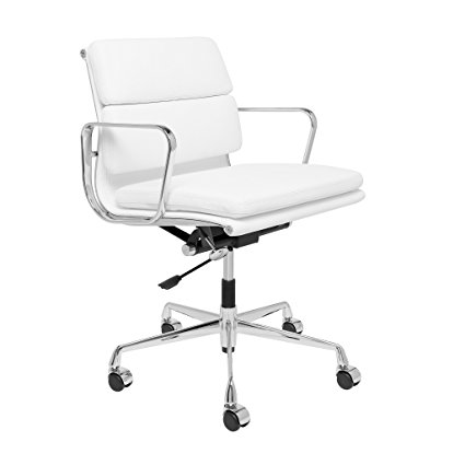 SOHO Premier Eames Replica Management Chair (Soft Pad, White)