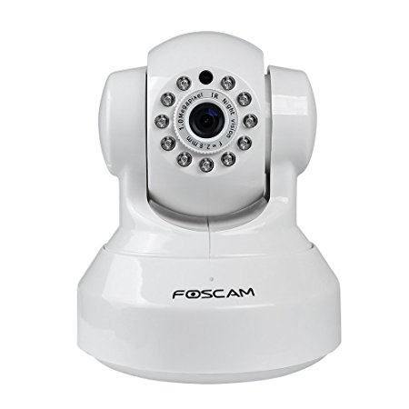 Foscam FI9816P Plug and Play 720P HD H.264 Wireless IP Camera, with Pan and Tilt, Motion Detection, Night Vision, a 70 Degree Viewing Angle, and Smart Phone Connectivity (White)