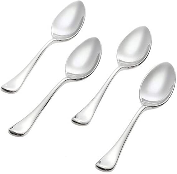 Ginkgo International Firenze Stainless Steel Demitasse Spoons, Set of 4
