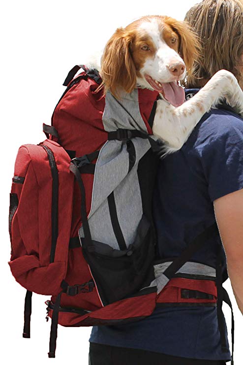 K9 Sport Sack | Dog Carrier Backpack for Small and Medium Pets | Front Facing Adjustable Pack with Storage Bag | Fully Ventilated | Veterinarian Approved