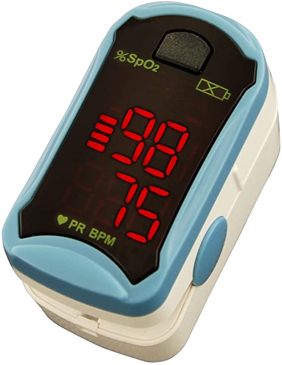 MD300 C19 Finger Pulse Oximeter with Accessories (Protective Bag, Silicone Sleeve, Batteries, Carry Strap) TÜV Süd Tested
