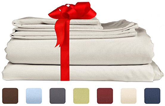 Queen Size Sheet Set - 4 Piece Set - Hotel Luxury Bed Sheets - Extra Soft - Deep Pockets - Easy Fit - Breathable & Cooling - Wrinkle Free - Comfy – Light Grey Bed Sheets - Queens Sheets – 4 PC