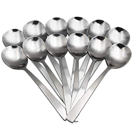 Aidea Stainless Steel Teaspoons 12-Pack - 6 Inches Children's Spoon