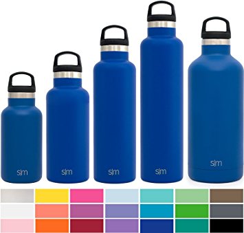 Simple Modern Ascent Water Bottle - Narrow Mouth Vacuum Insulated 18/8 Stainless Steel Powder Coated - 5 Sizes, 22 Colors