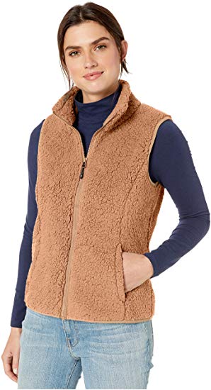 Amazon Essentials Women's Polar Fleece Lined Sherpa Vest