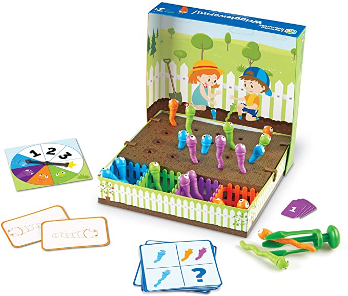 Learning Resources Wriggleworms! Fine Motor Activity Set, Toddler Fine Motor Skills, Easter Gifts for Kids, Ages 3