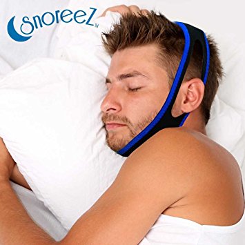 Snoreez™ Anti Snoring Chin Strap Device - Advanced Snoring Solution Snore Stopper - Sleep Aid that Stops Snoring & Eases Breathing - Snore Relief Jaw Support Guard - Natural, Comfortable & Adjustable