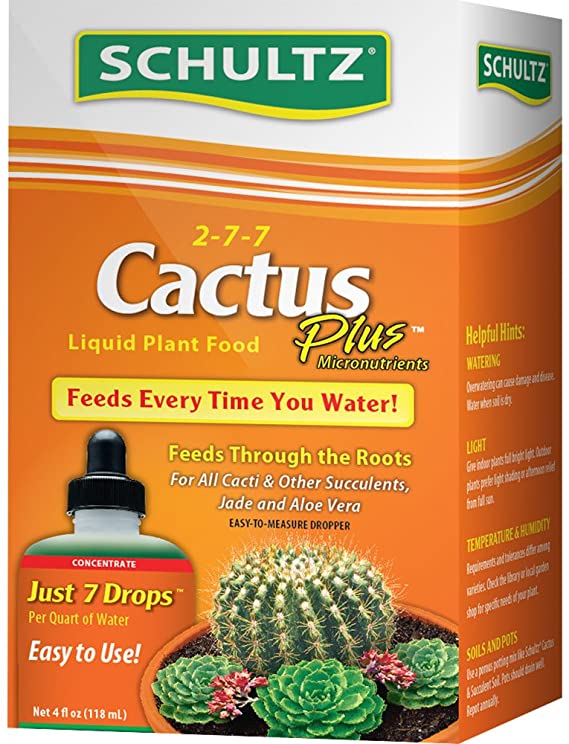Schultz Cactus Plus 2-7-7 liquid Plant Food, 4-Ounce