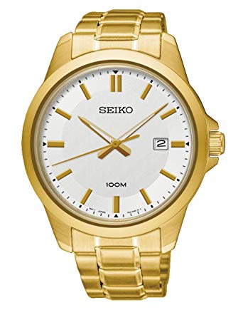 Seiko Mens Analogue Classic Quartz Watch with Stainless Steel Strap SUR248P1