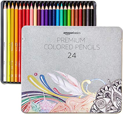 AmazonBasics Colored Pencils - 24-Count