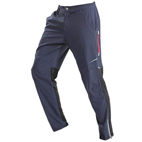 Mens Cycling Bike Pants Quick-Dry Water Resistant Outdoor Mountain Running Hiking