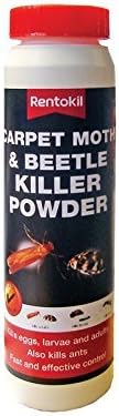 2X Rentokil PSC49 Carpet Moth and Beetle Killer Powder