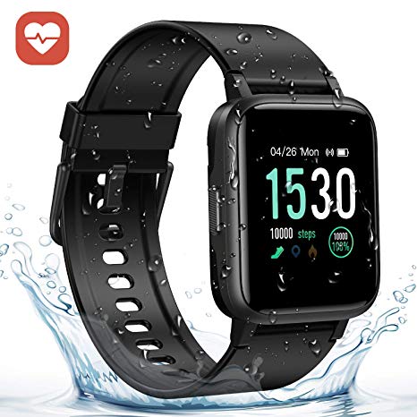 GRM Smart Watch Fitness Tracker with Heart Rate Monitor, Activity Tracker Smartwatch 1.3 Inch Full Touch Screen Fitness Watch 5ATM Waterproof Daily Fitness Tracking Sleep Monitor Step Counter