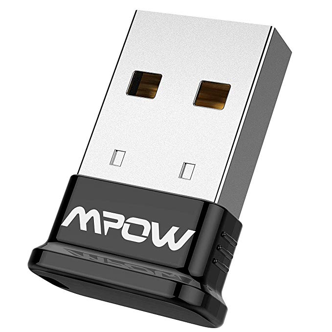 Mpow USB Bluetooth Adapter for PC Laptop Computer, Windows 10 8.1 8 7 Vista XP,Plug&Play, Audio &File Transfer, Bluetooth 4.0 Adapter Dongle for Headphone, Mouse, Keyboard, Game Controller, Skype Call