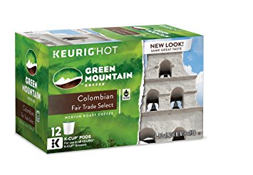 Green Mountain Coffee Keurig Single-Serve K-Cup Pods, Colombian Fair Trade Select Medium Roast Coffee, 12 Count