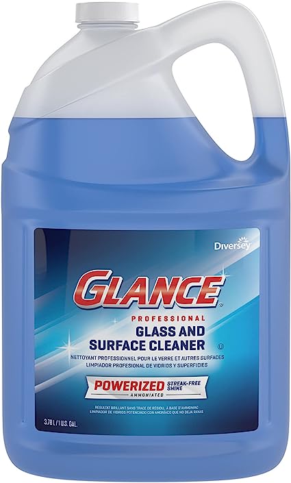 Glance Diversey Powerized Glass And Surface Cleaner, Liquid, 1 Gal, 2/carton