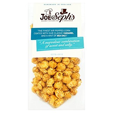 Joe and Sephs Salted Caramel Popcorn 80 g (Pack of 3)