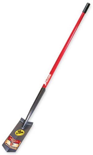 Bully Tools 92720 14-Gauge 4-Inch Trench Shovel with Fiberglass Long Handle