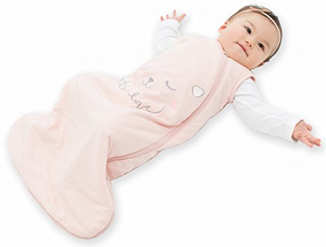 TEALBEE BABY: Softest Bamboo Sleeping Sack for Babies - Warm Wearable Blanket for Safer Sleep (6-12M, Rose Quartz)