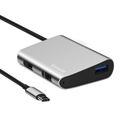 USB C Hub, Elekele Type C Hub with 2 USB 2.0 Ports & 1 USB 3.0 Port for 2015 New MacBook, Chromebook Pixel
