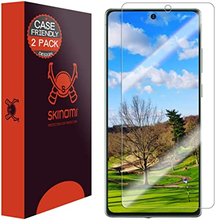 Skinomi Screen Protector Compatible with Samsung Galaxy Note 20 (6.7 inch)(2-Pack)(Case Compatible) Clear TechSkin TPU Anti-Bubble HD Film