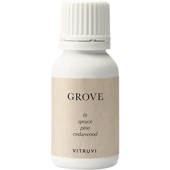 Vitruvi Grove, Grounding Essential Oil Blend, 100% Pure Pine, Fir, Spruce and Cedarwood Oil (0.5 fl.oz)