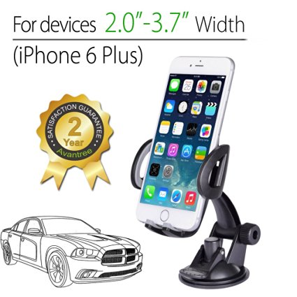 Car Mount, Avantree Auto-Smart 360 Rotate Universal Cell phone Holder FOR iPhone 6 Plus 5 5s 5c 4s Samsung Galaxy S6 S5 S4 S3 Note 4 3 Nexus 7 -081