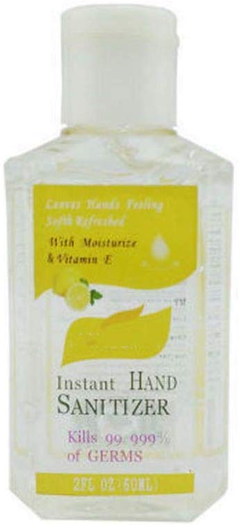 Balight 60ml Hand Gel Antibacterial Portable Hand Sanitizer Anti-Bacteria Moisturizing Fruit-Scented Disposable (Lemon)
