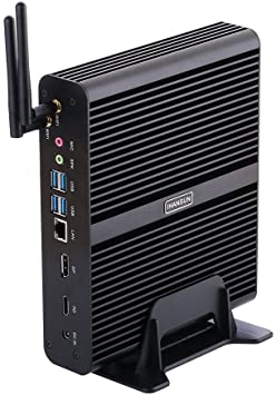 4K Fanless Mini PC, Desktop Computer, Server, Intel Comet Lake Six Cores I7 10710U, Windows 10 or Linux Ubuntu, BM14, AC WiFi/BT/4USB3.0/4USB2.0/DP/HDMI/LAN, (64G RAM DDR4/1TB NVME SSD)