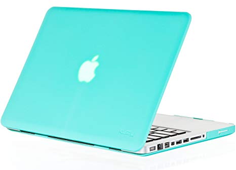 Kuzy® - Teal / Turquoise Hot Blue 13inch Rubberized Hard Case Satin Cover for NEW Macbook PRO 13.3" (A1278 with or without Thunderbolt) Aluminum Unibody